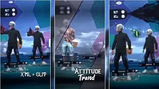BOY ATTITUDE TREND😈🔥 | FF DUO TREND | XML + CLIP ❤✨ | NEW TREND 💫💯💖! - | FF EDIT 