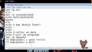 2ºPARTE:Como Criar uma Calculadora em .BAT.