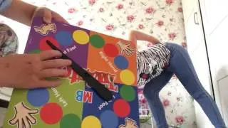 Playing Twister extreme with Abbie