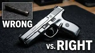 How To Break Down And Clean Smith And Wesson 9mm SW9F Handgun Firearm
