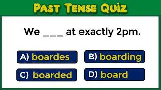 Past Tense Quiz  English Grammar #challenge