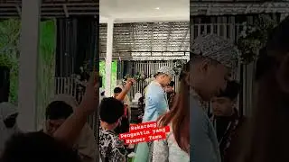 Pengantin yang nyawer Tamu indah banget acara jadi seru #pernikahan #pernikahanislami #shorts