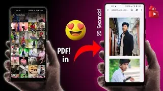 Image to pdf Convert In Just 20 Seconds! | Image Convert Tricks | Sahid Techz