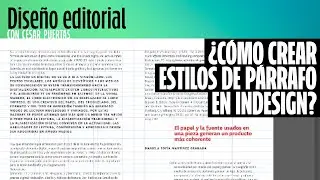 ¿Cómo crear estilos de párrafo en Adobe InDesign? [TUTORIAL]