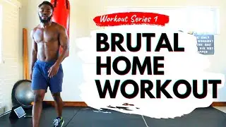 BRUTAL HOME WORKOUT HIIT | No equipment