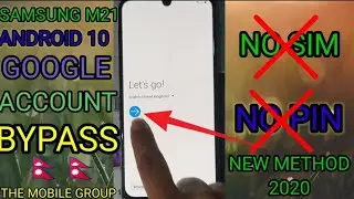 samsung m21 frp bypass android 10// no sim no pin easy step 2020 new method