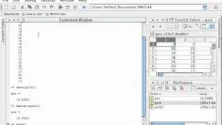 Computing basic summary statistics of data in MATLAB