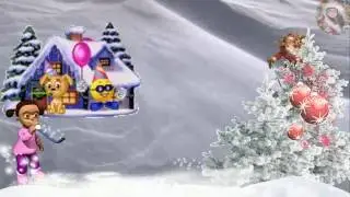 FOOTAGE. SANTA CLAUS ON SKIS. FREE DOWNLOAD.