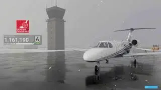Microsoft Flight Simulator - 1.1 million points, landing challenge at Reno Stead, KRTS, USA.