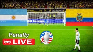 🔴LIVE - PENALTY SHOOTOUT 🔴 Argentina vs Ecuador | Copa America 2024 | Match LIVE Today