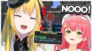 Everyone keeps laughing at Miko vs Kaela in the Trident game !