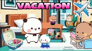 Bubu dudu family going for a Vacation✈️ (part 1)|| bubududu Peach Goma Panda Bear || Kittensisland