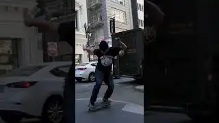 Sean Skating Union Square SF Street Gap 🛹💥🔥💰 #SF #islandmobb #skateboarding #sanfrancisco