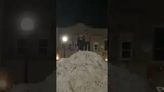 Having fun on a cold winter’s night.