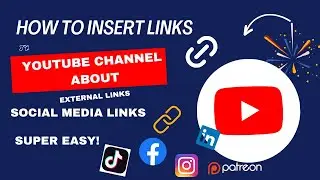 How to add Social media Links to YouTube Channel About - YouTube Tips & Tricks