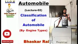 Autumobile || L-02 Classification Of Automobile by Engine Types