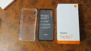 Xiaomi Redmi Note 7 Unboxing and First Turn-On from 1st Person