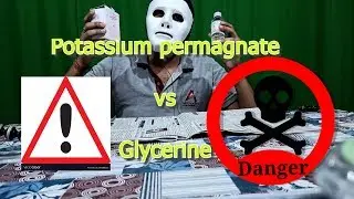 Black magic || Potassium permagnate vs Glycerine || Baba Experiments