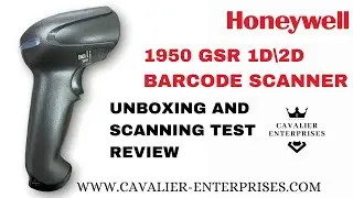 Honeywell 1950 GSR 2D USB Barcode Scanner UNBOXING and Scan Test | cavalier-enterprises.com