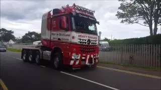 TruckFest Scotland 2016, Trucks exiting the event.