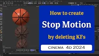 How to create Stop Motion by deleting keyframes in Cinema 4D 2024 @MaxonVFX ​