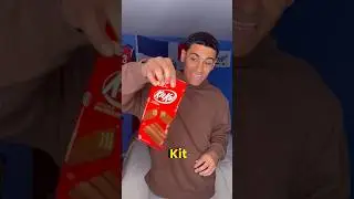 The right way to eat a Kit-Kat bar #chocolate #weird #candy #shorts