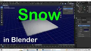 BLENDER | How To Do A Snow In Blender