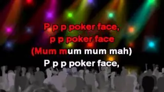 Poker Face, lyrics - Lady Gaga karaoke