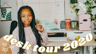 Desk tour / organization 2020 ! | BACK TO SCHOOL | just jordyn