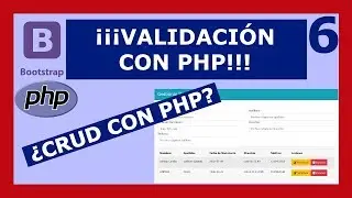 6 | Como crear CRUD PHP con MySQL | Validando Nuestra Página