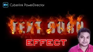 Text Burn Effect in Powerdirector.