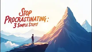 3 Simple Steps to Stop Procrastinating & Start Chasing Your Dreams | Motivation Boost Tips