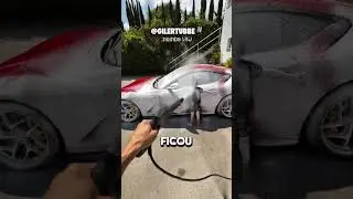 I got in my dad's way while he was washing his Lamborghini 