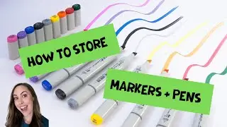 Craft Room Storage Hacks // How to Store Markers & Pens 