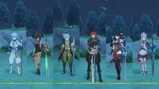 All Claymore Fighting Styles [Genshin Impact]