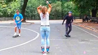 Longboard or inline skates? Who is faster? The Battle Of Wheels