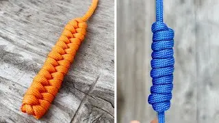 TOP 2 Easiest ways. How to thicken, shorten a rope, or simply make a handle for a leash?