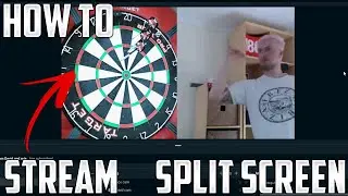 How to Stream Split Screen With Streamlabs OBS - Darts, IRL Streaming, Gaming ect