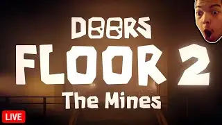 PLAYING DOORS: FLOOR 2 The Mines WITH VIEWERS | Roblox - Part 51
