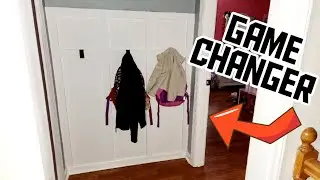 DIY Board and Batten Backpack Station
