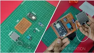 DIY a  WiFi Weather Station using NodeMcu, ESP8266 | web server weather station |