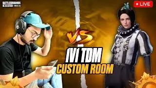 1V1 TDM CUSTOM ROOM BGMI LIVE | 1V1 TDM I SOLO VS SQUAD? #bgmilive #livestream #tdm #pubgmobile