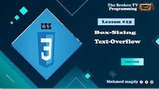 css course for beginners 2023 - lesson 15 | Explanation of css Box Sizing | css Text-overflow