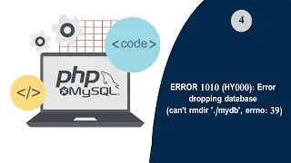 ERROR 1010 (HY000): Error dropping database (can't rmdir './mydb', errno: 39)