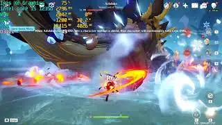 INTEL CORE I5 1235U With IRIS Xe grapichs  gaming test genshin impact