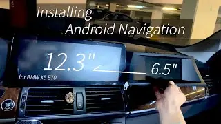 Installing 12.3” Android Head Unit on BMW X5 E70