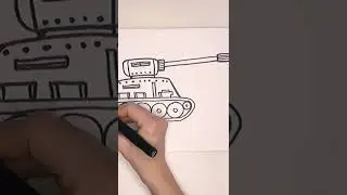 How to draw a tank is simple. Drawing a tank.