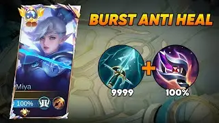 GLOBAL MIYA NEW BURST DAMAGE BUILD CAN 1 HIT EVERYONE!💀(100% BROKEN) Miya Best Build and Emblem!
