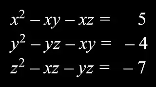 Solving a Polynomial System of Equations