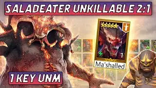 SALADEATER 1-Key UNM Clan Boss | Ma'Shalled Unkillable 2:1 | Raid Shadow Legends